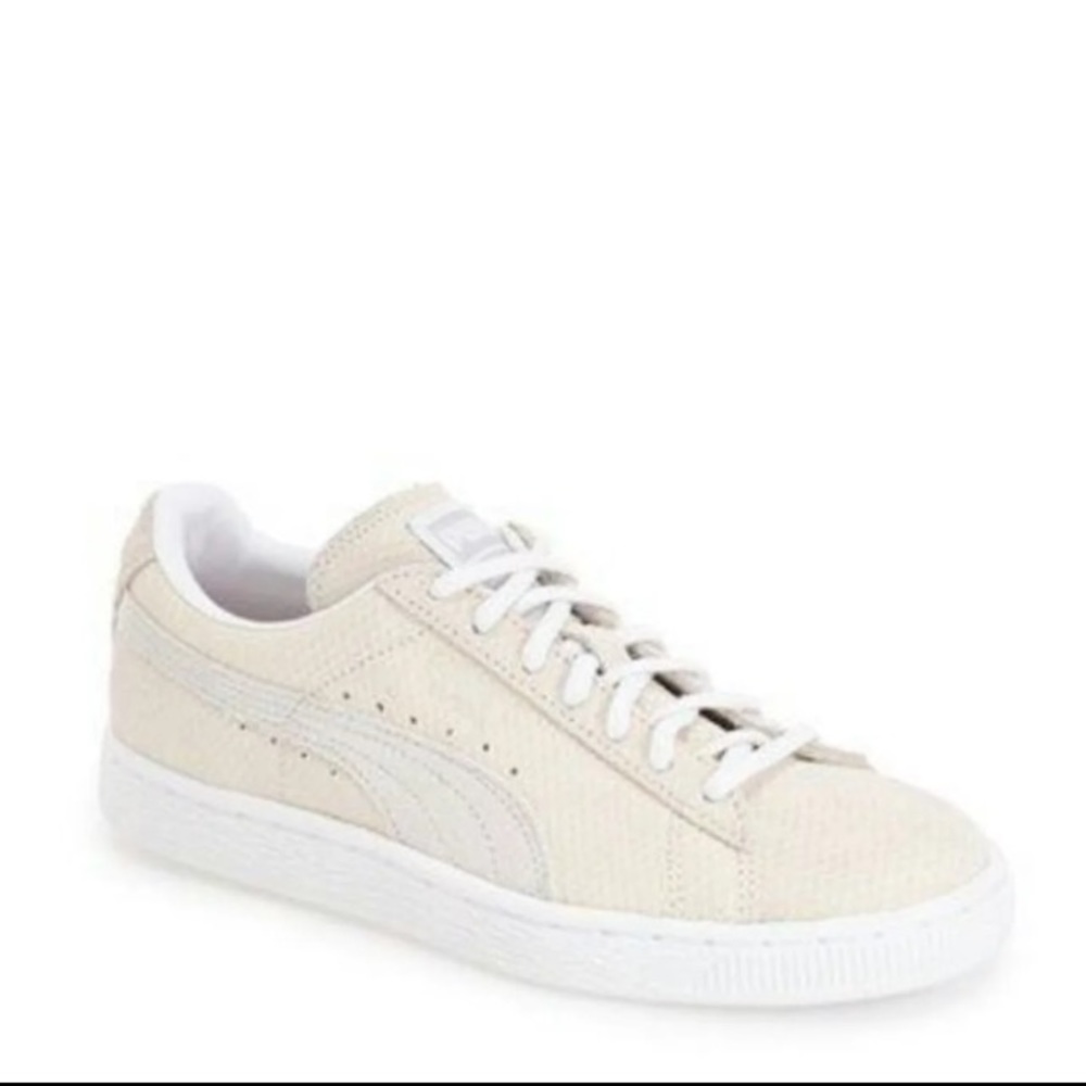 Puma snakeskin textured shoes